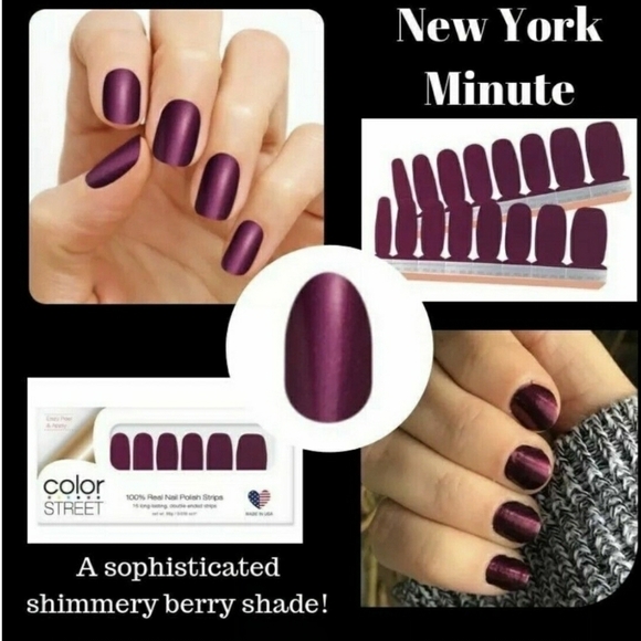 Color Street New York Minute Nail Strips Easy Do it yourself Manicure Press on - Picture 1 of 4